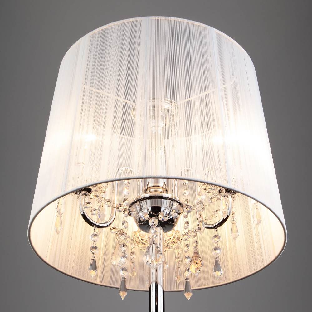 Торшер Eurosvet 2045/3F хром/белый в #REGION_NAME_DECLINE_PP#