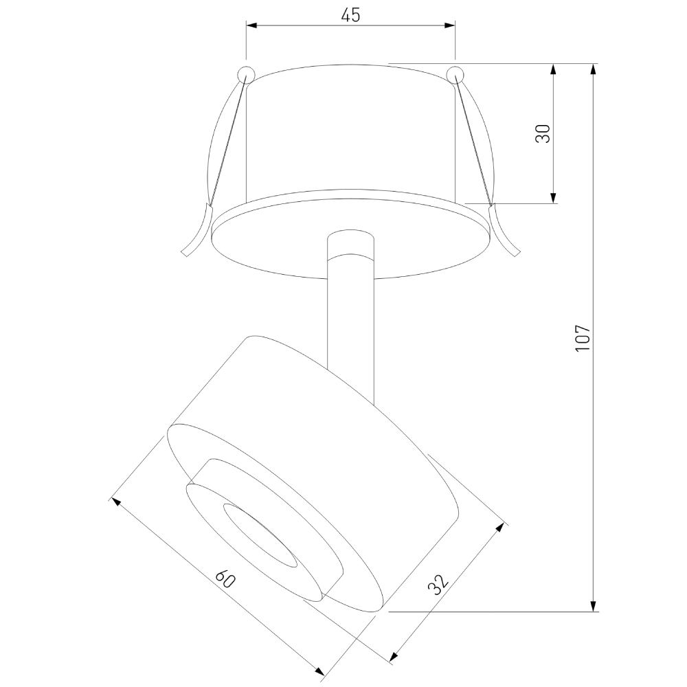 Встраиваемый спот Elektrostandard Only 4690389198564 a064253