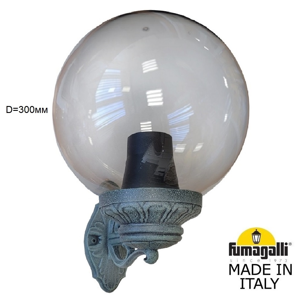 Уличный настенный светильник Fumagalli Globe 300 G30.131.000.VZF1R