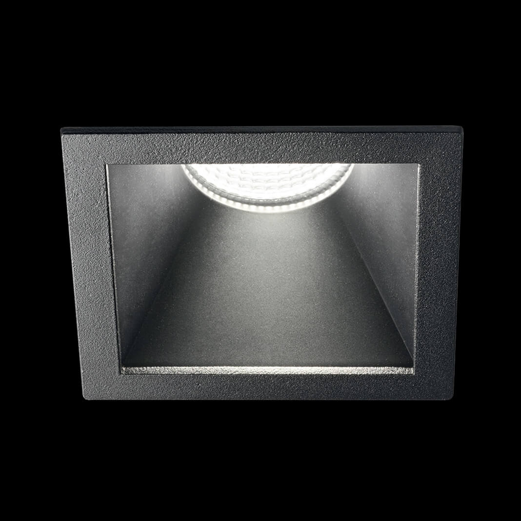 Встраиваемый светодиодный светильник Ideal Lux Game Square Black Black 192383