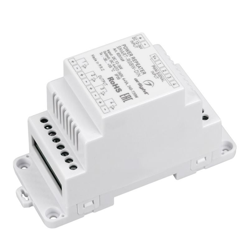 Усилитель Arlight Smart-RGBW-Din (12-36V, 4x5A) 025169