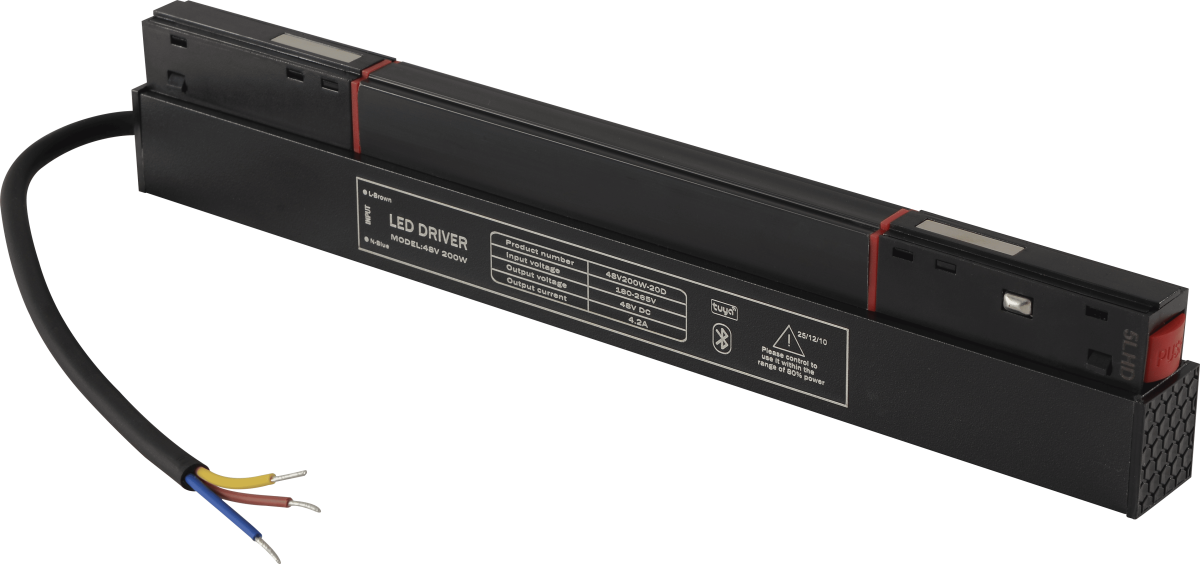 Драйвер для магнитного шинопровода Crystal lux 48V, 200W CLT 0.203 09 BL SMART
