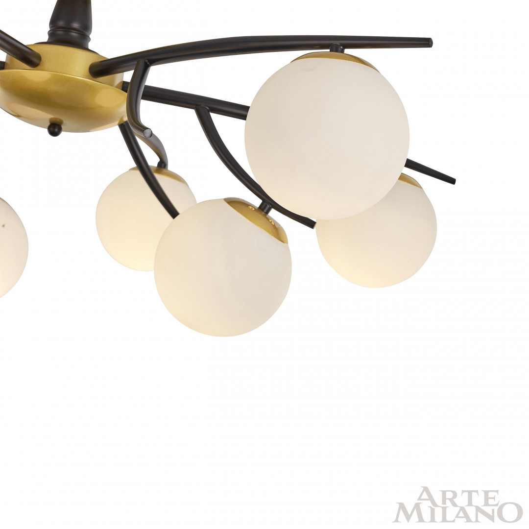 Потолочная люстра Arte Milano Neapolis 273408/9 BK/GD