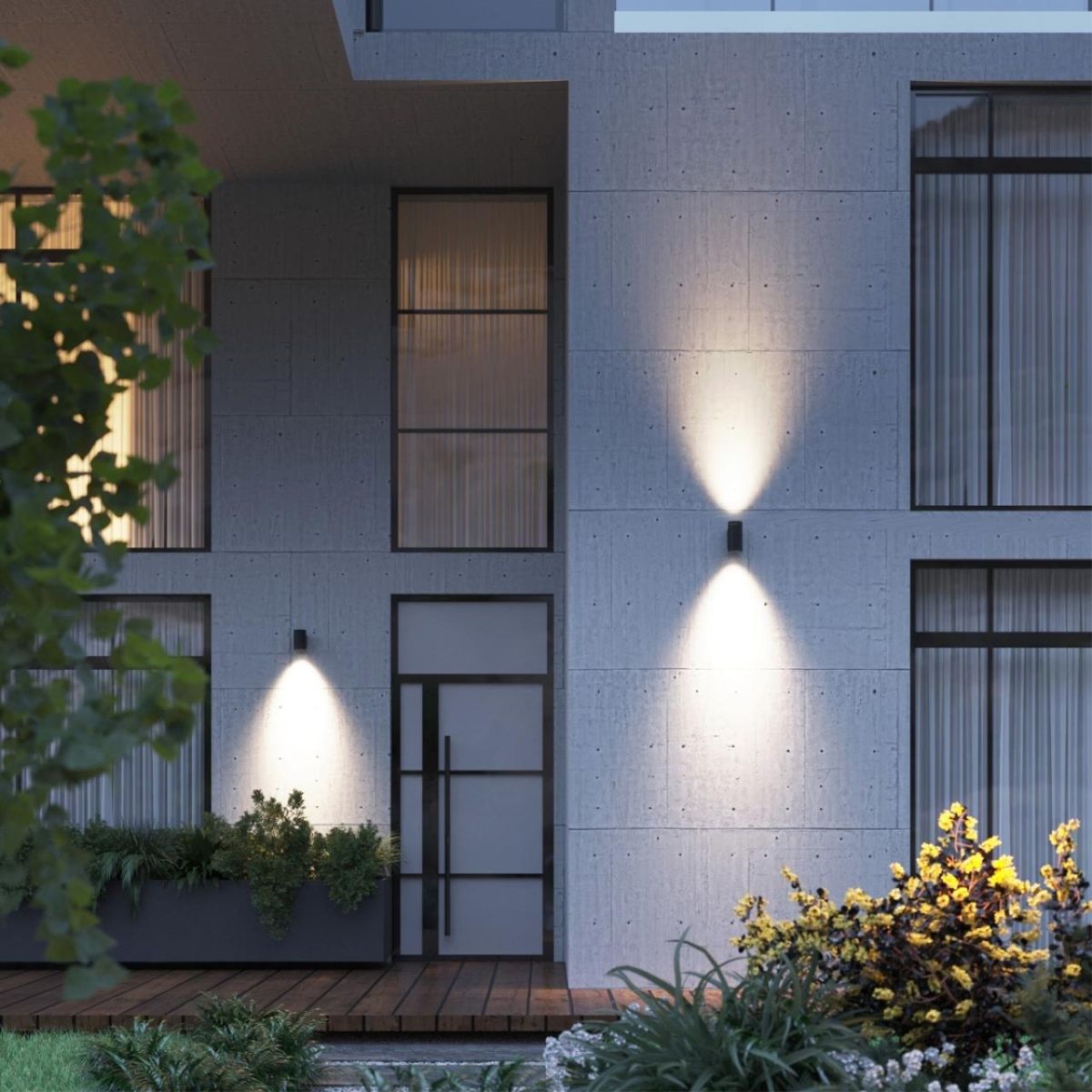 Уличный настенный светильник Odeon Light Nature Long 7142/12WL