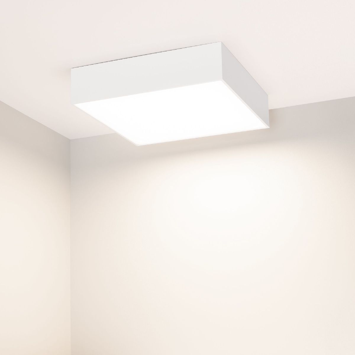 Потолочный светильник Arlight IM-QUADRO-EMERGENCY-3H-S250x250-28W Warm3000 (WH, 120 deg, 230V) 041006