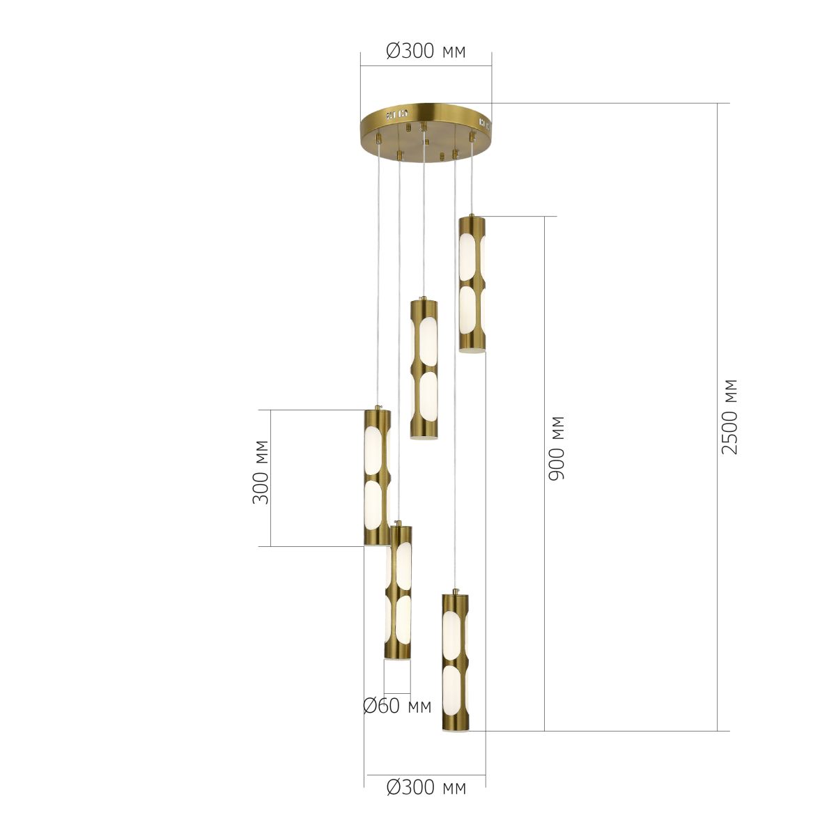 Подвесной светильник ST Luce Dallamos SL6237.303.05