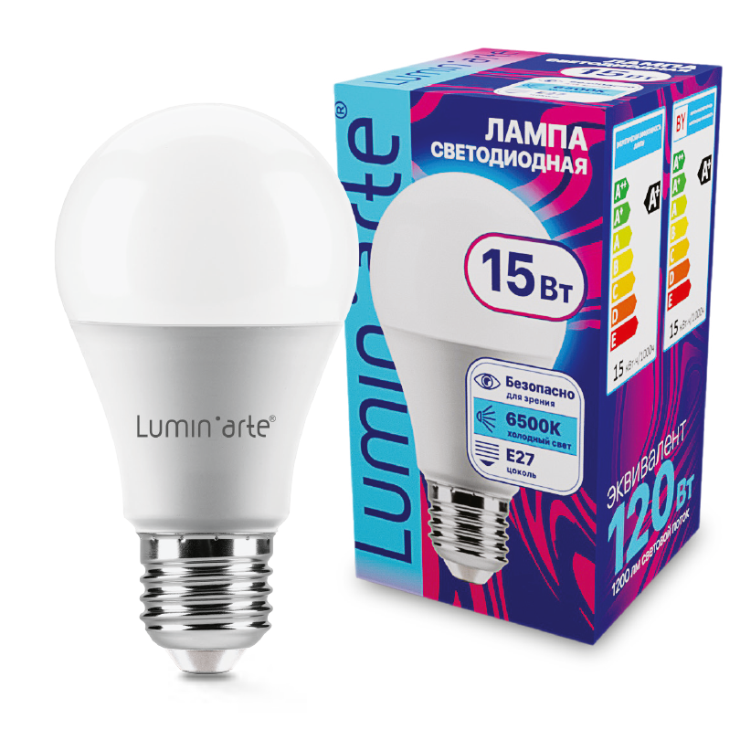 Светодиодная лампа Lumin'arte LSTD-A60-15W6KE27