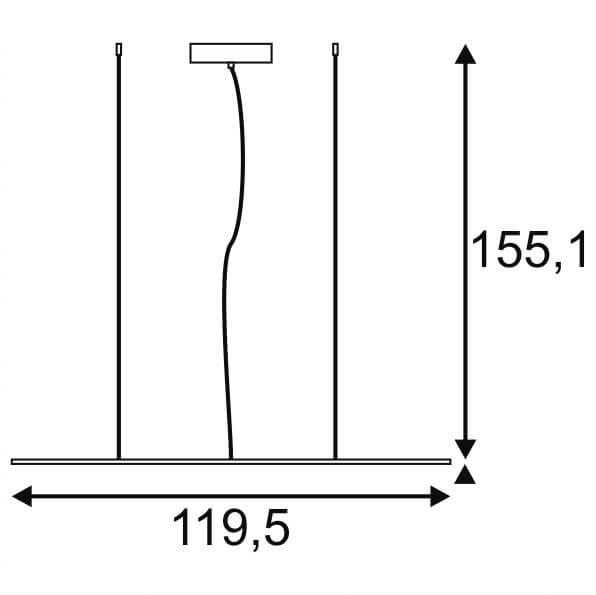Подвесной светодиодный светильник SLV I-Pendant Pro Led Panel 158724