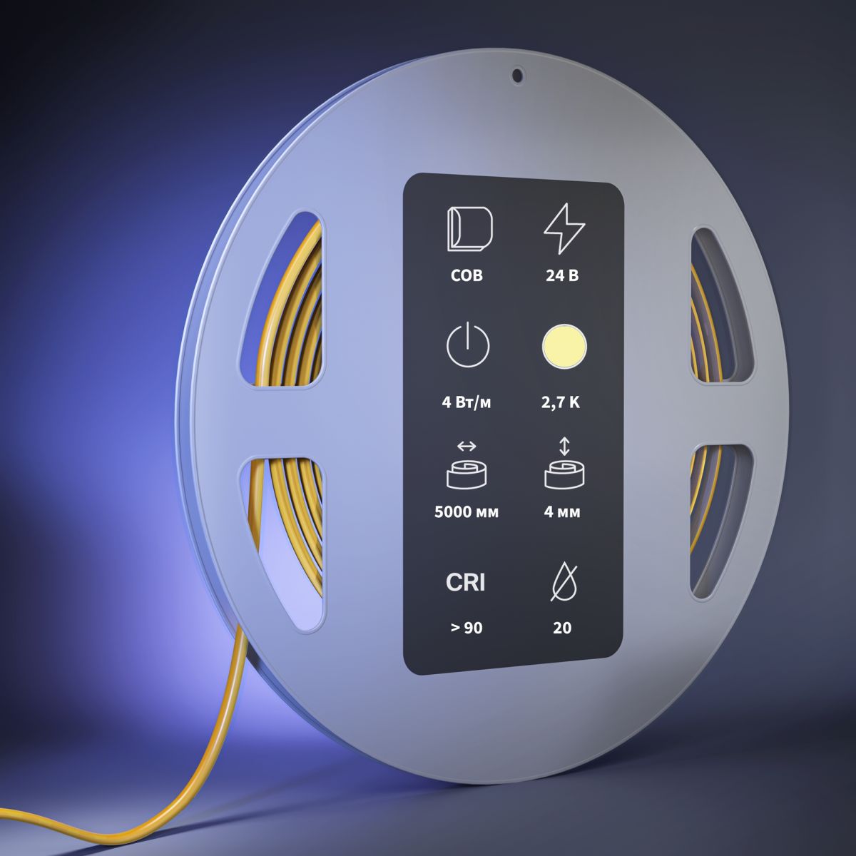 Светодиодная лента Maytoni Led Strip 24В COB 4Вт/м 2700К 5м IP 20 201291