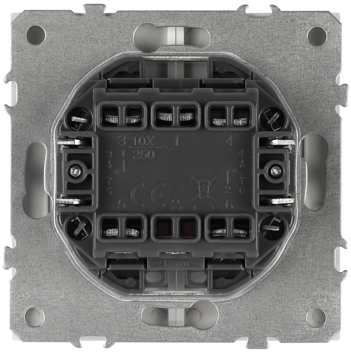 Переключатель перекрестный ЭРА Galaxy 15-1110-01 двойной 10АХ-250В белый Б0070773