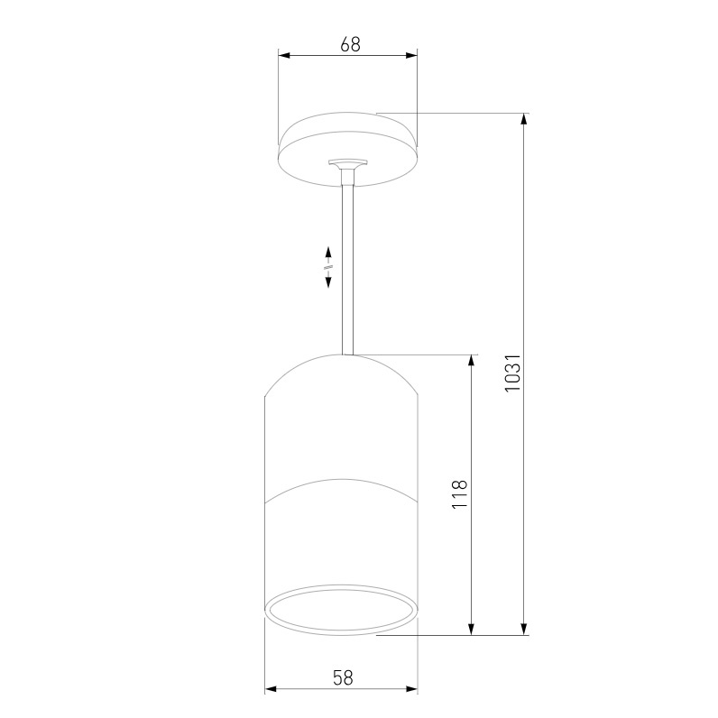 Подвесной светильник Eurosvet Mini Topper 50146/1 хром/черный