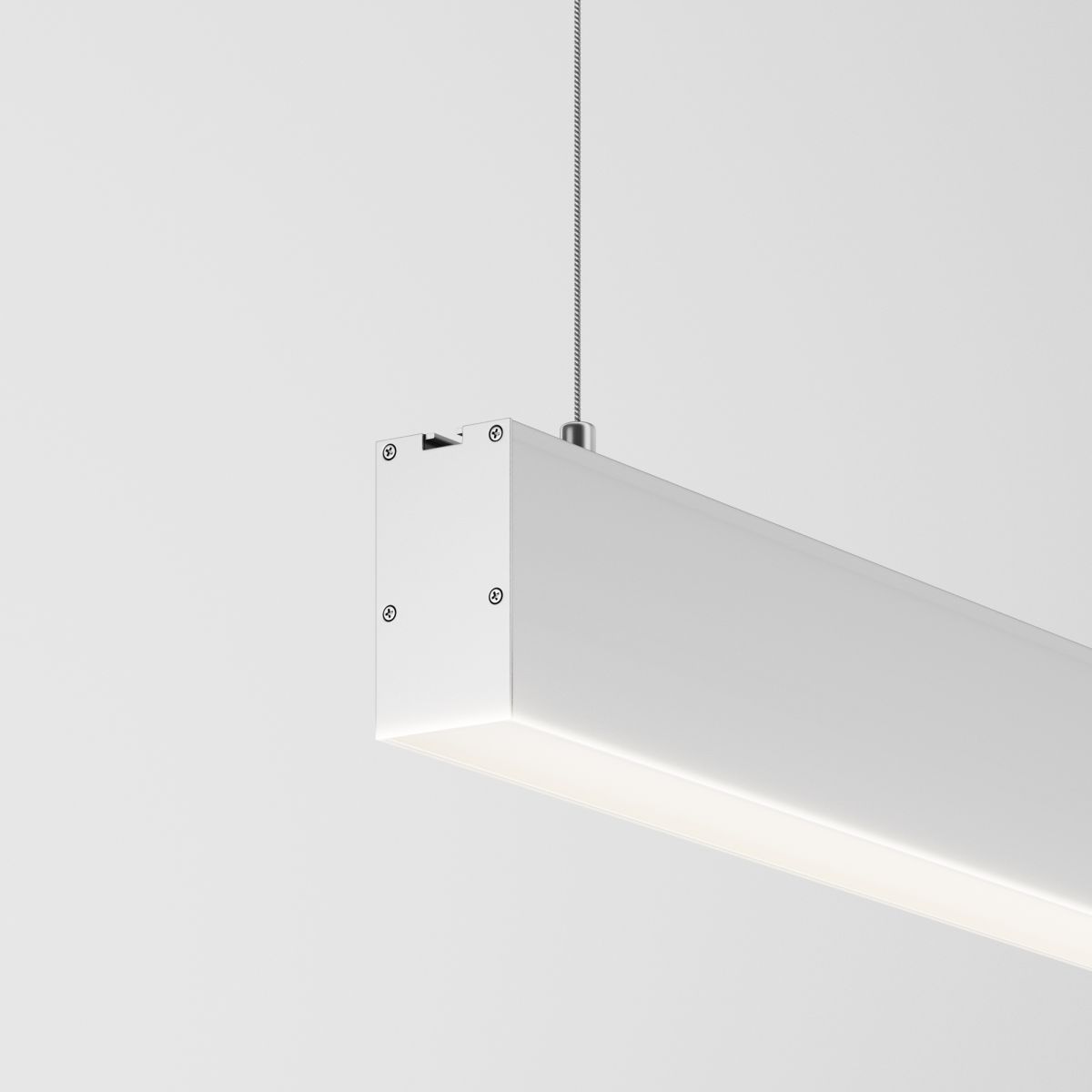 Линейный подвесной светильник Maytoni Technical 4000K 35x67 (Серебро, 2 м) LL312040