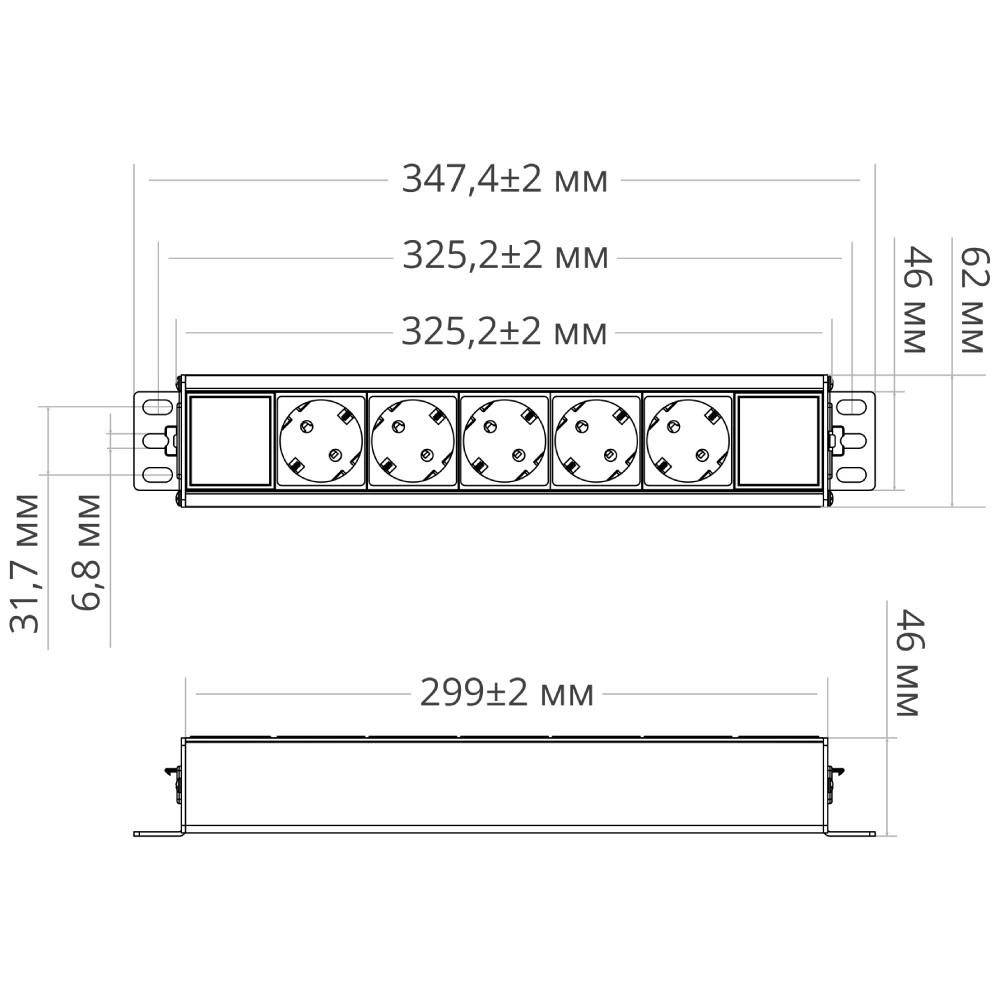 Блок розеток Mebax 00-00002738