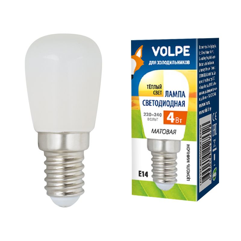 Лампа светодиодная для холодильников Volpe LED-Y25-4W/3000K/E14/FR/Z UL-00006501