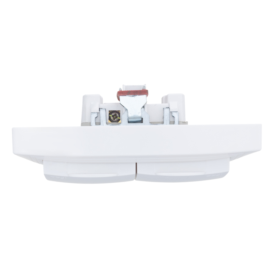 Розетка 2П+З двойная с защ. шт. и крышкой скрытой установки 16А 250В IP44, белая (керамика) 
