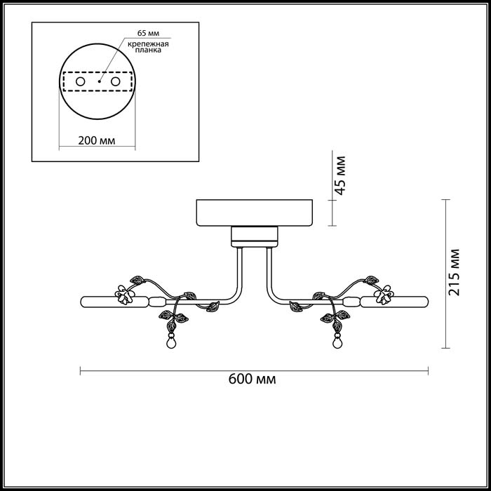 Потолочная светодиодная люстра Odeon Light Fiuggi 4036/48L