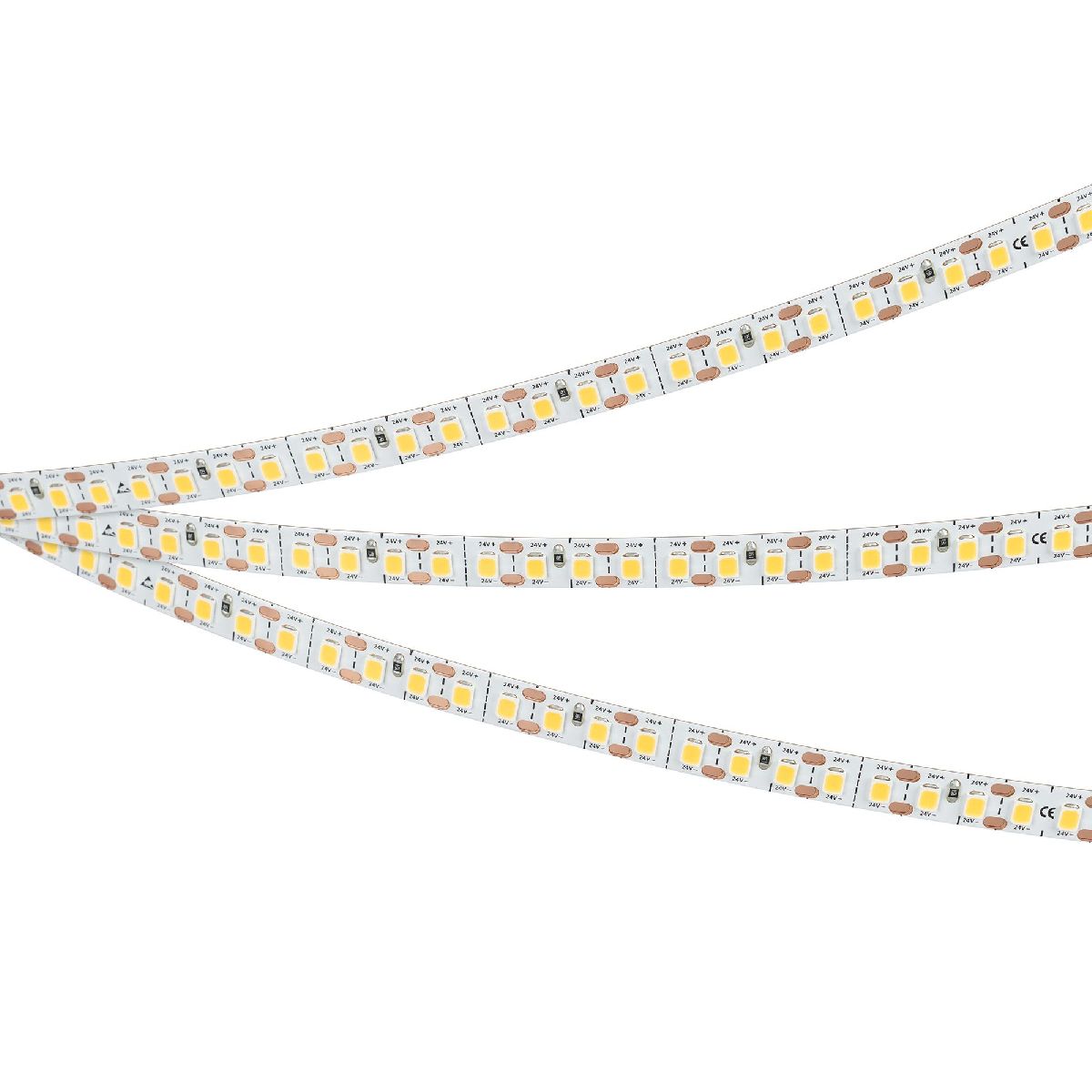 Светодиодная лента Arlight FC-A160-8mm 24V Warm3500-CX1 (14 W/m, IP20, 5m) 052933