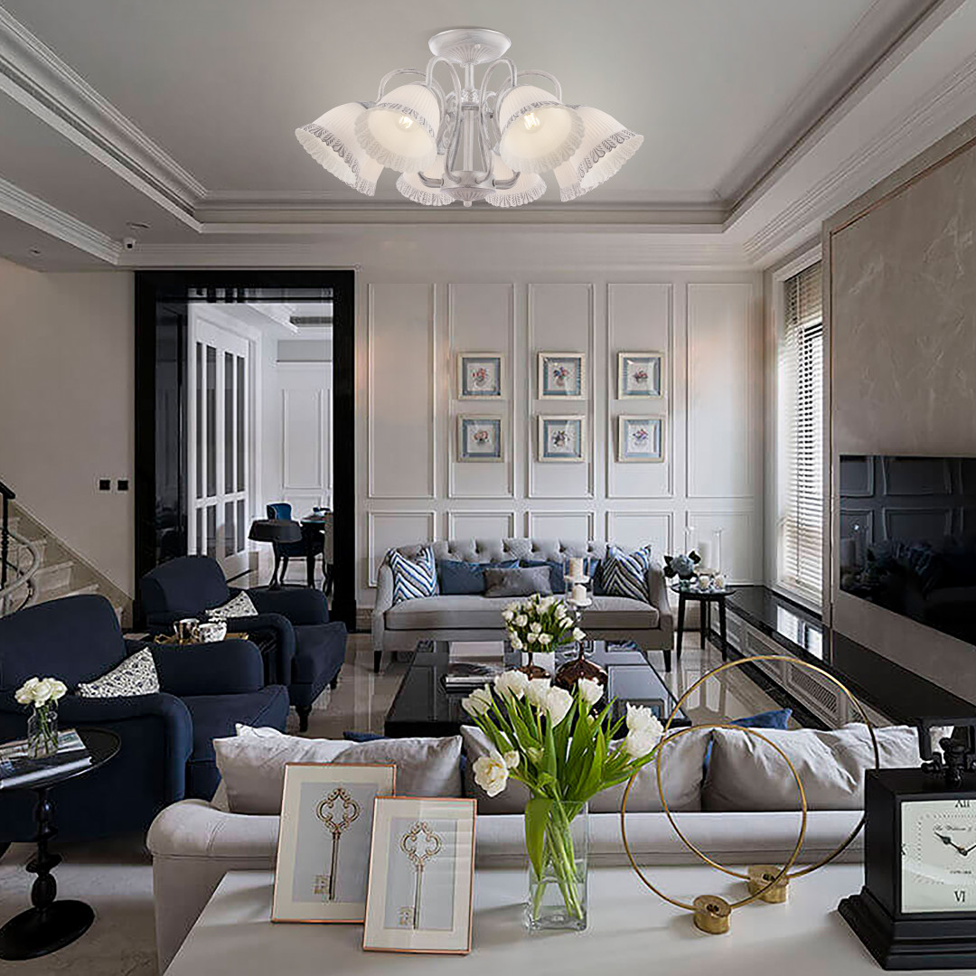 Потолочная люстра Arte Milano 340800/8 WT+SL