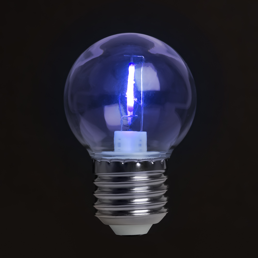Лампа светодиодная Feron LB-383 E27 2W синий 48934