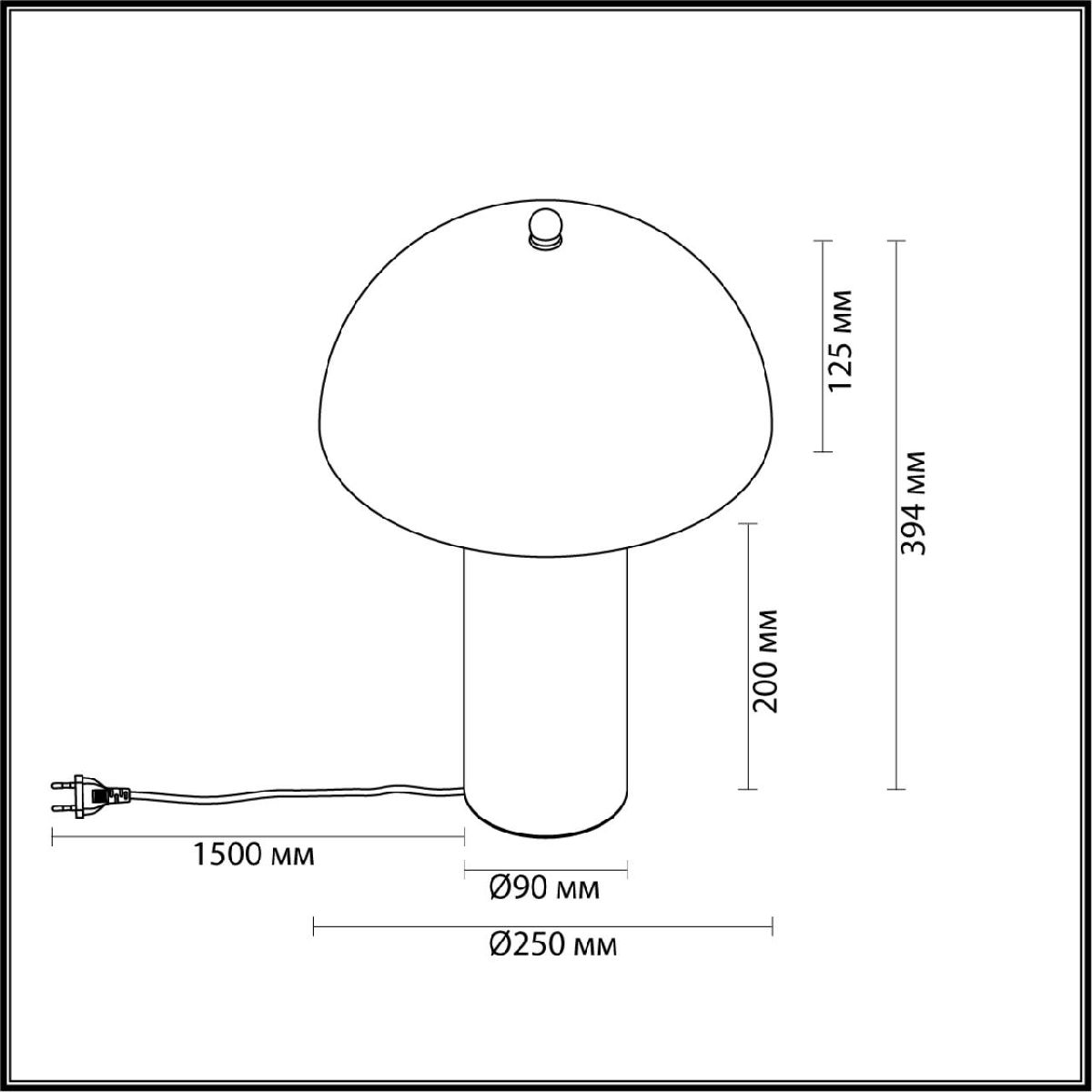 Настольная лампа Odeon Light Rufina 7088/2T