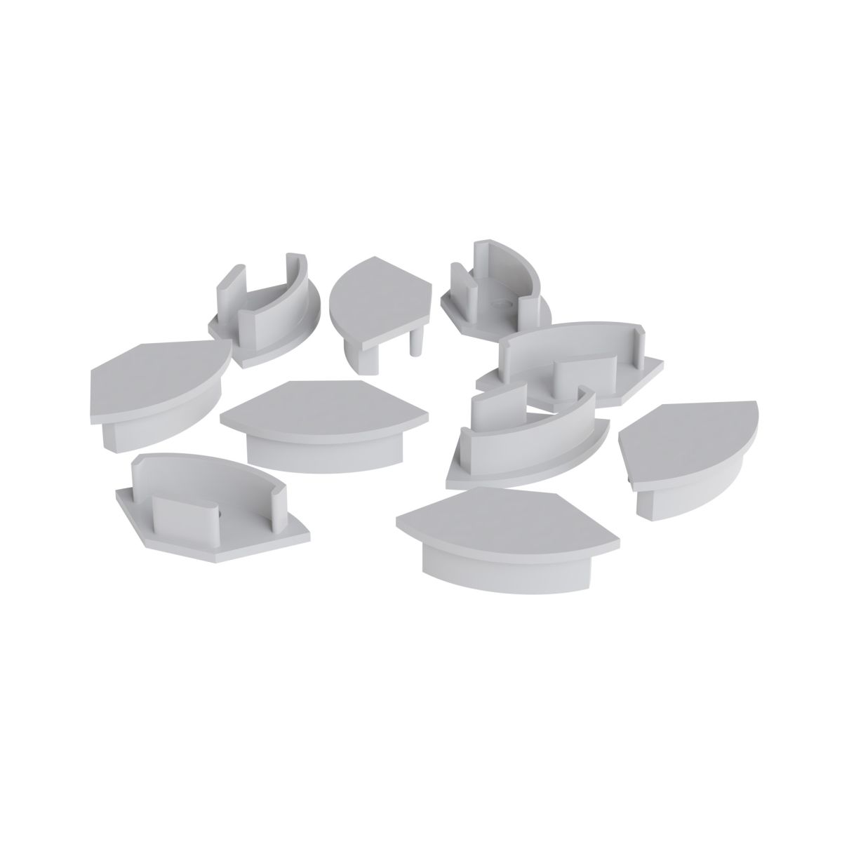 Комплект заглушек к ал.профилю 08-04/08, 10 шт Apeyron 3-08-04