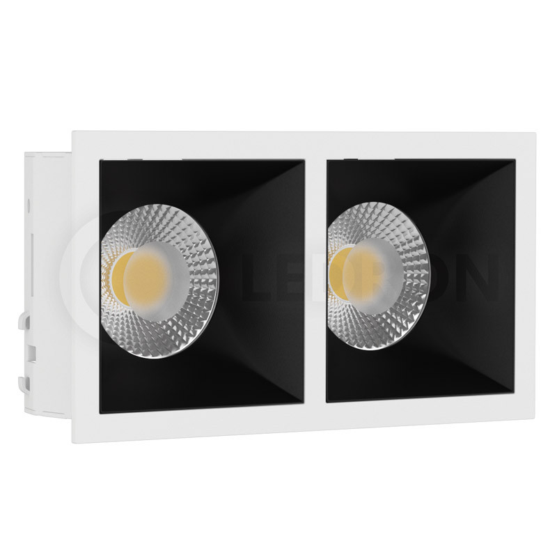 Встраиваемый светильник LeDron RISE KIT 2 GU10 Белый/Черный