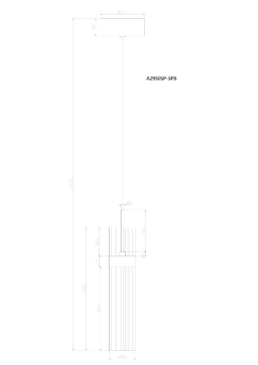 Подвесной светильник Arte Lamp Misty A2950SP-5PB