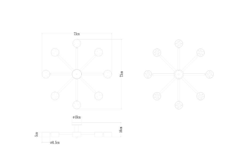 Потолочные люстры Arte Lamp Tenda A1624PL-8WH