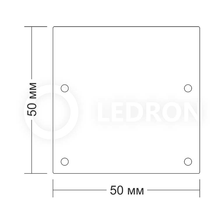 Заглушка для профиля LeDron 5050 black 13305B
