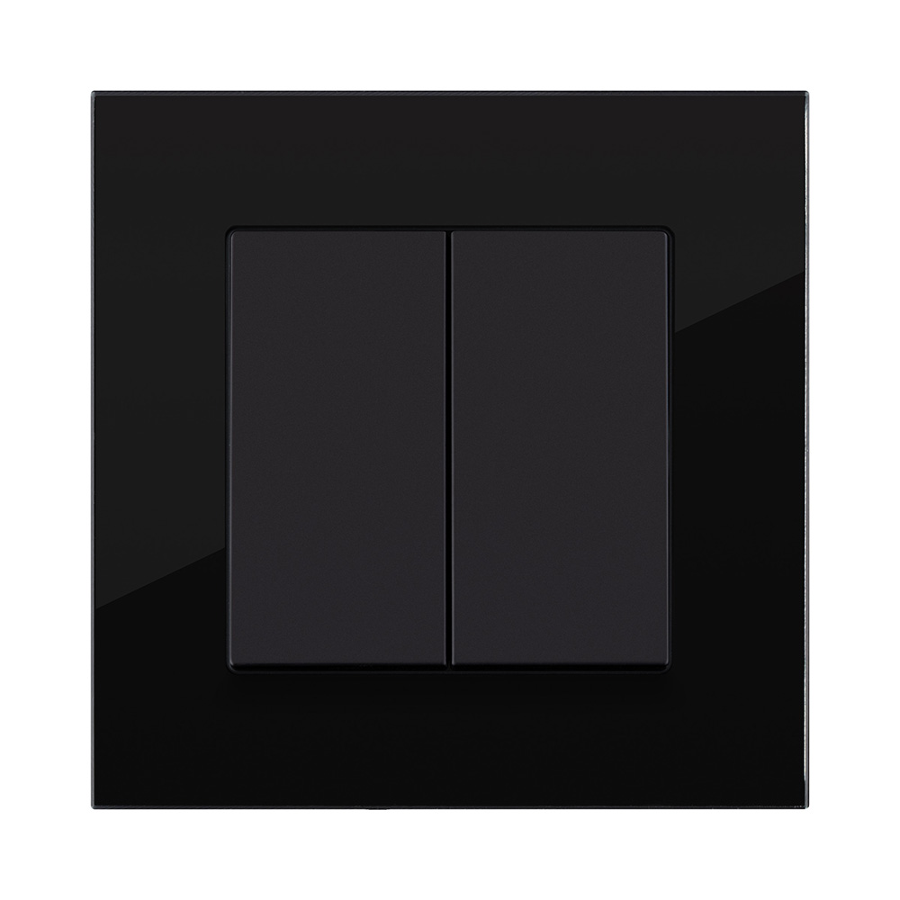 Рамка 1-постовая, стекло черный Kollinger Asthetik AS1BK