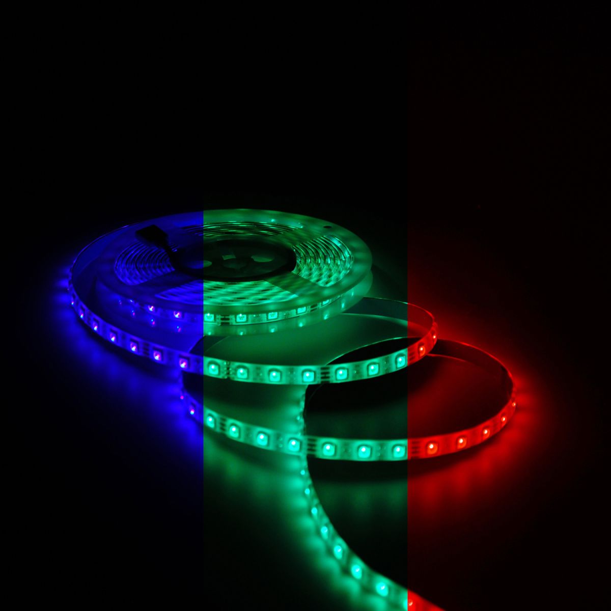 Светодиодная лента Gauss Basic 12В 5050 12Вт/м RGB 5м IP65 BT072