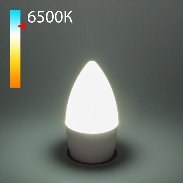 Лампа светодиодная Elektrostandard E27 8W 6500K свеча матовая 4690389152351