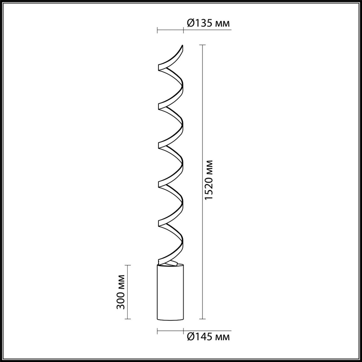 Торшер Odeon Light Spira 3832/30FL
