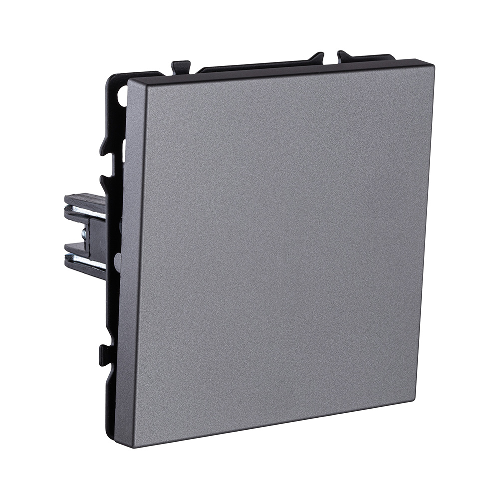 Выключатель 1-клавишный перекрестный 10А/250В, серый Kollinger Eclipse EC-003GY