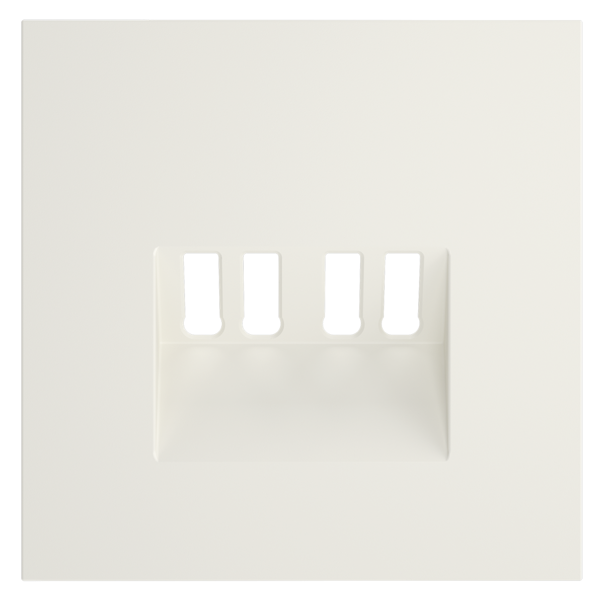 Накладка для розетки акустической 4-местной  Voltum S70 (хлопок) VLS001513