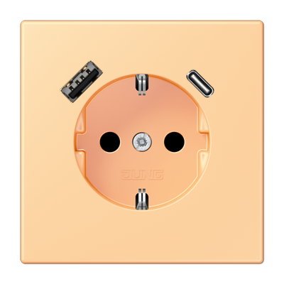 Розетка 2K+З USB Typ AC Jung LC1520-15CA258