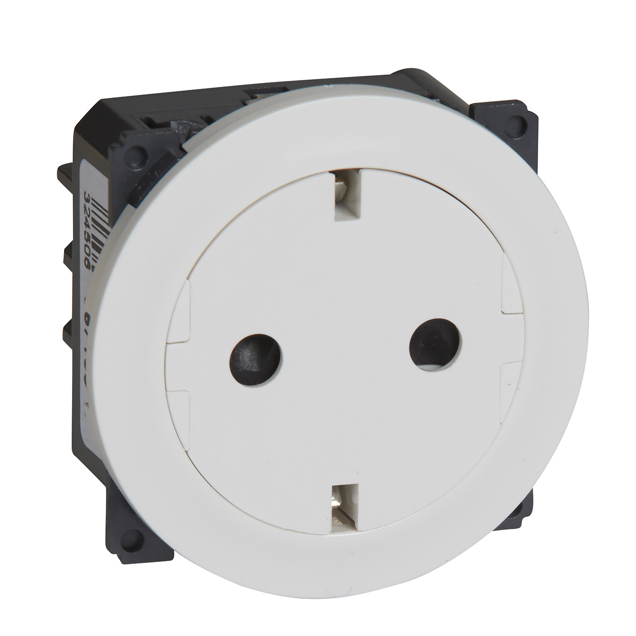 

Розетка 2К+З Legrand Celiane 16A 230V с/з со шторками безвинтовой зажим немецкий стандарт белая 067166