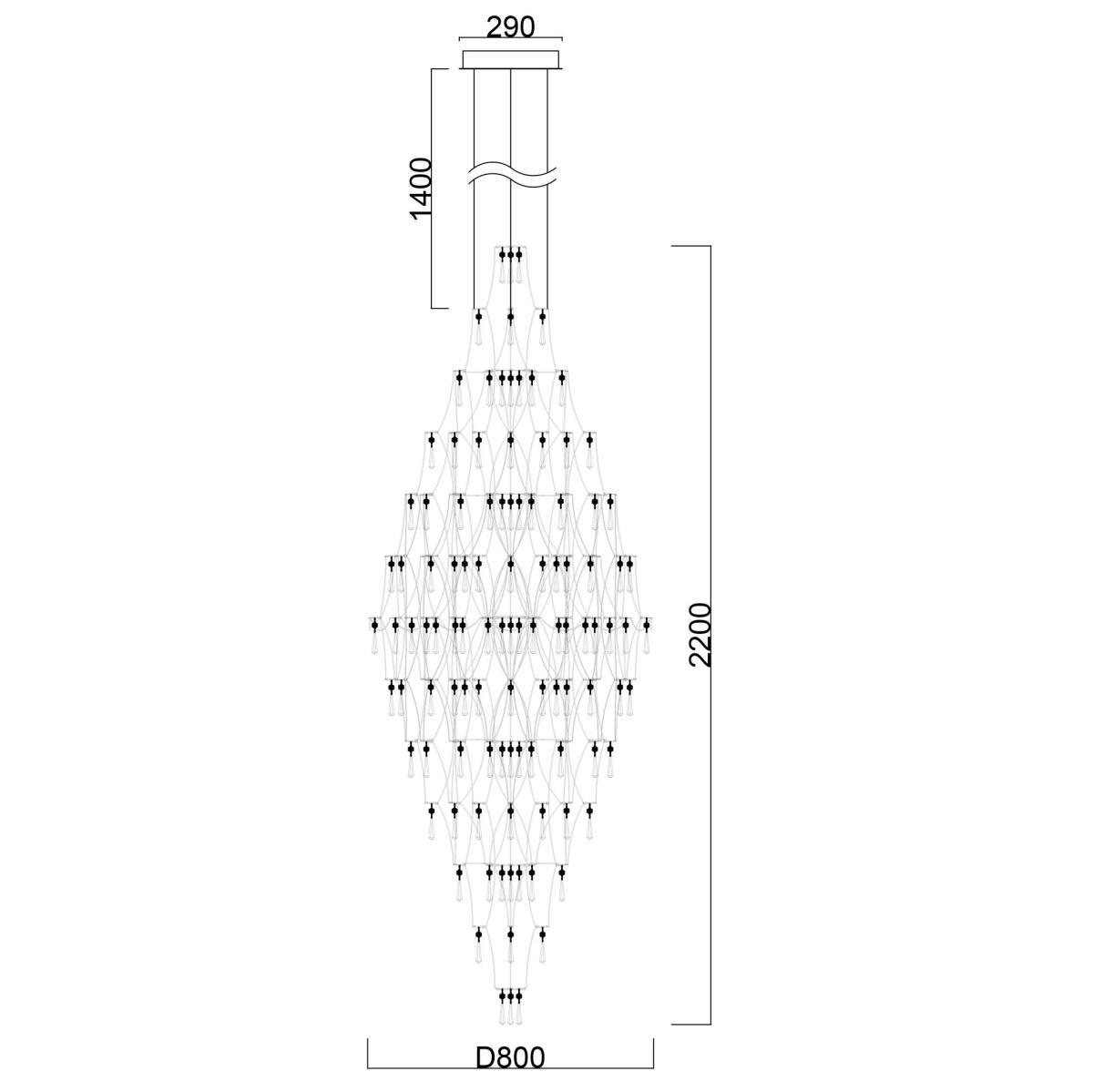 Подвесная люстра Wertmark Felicity WE339.08.103