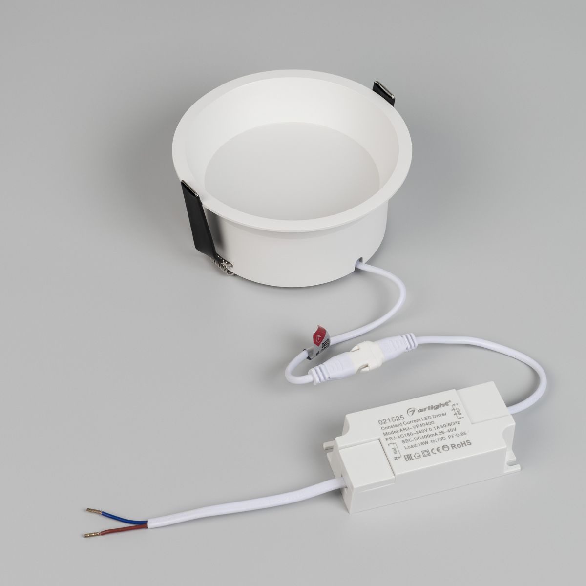 Встраиваемый светильник Arlight MS-BREEZE-BUILT-R125-16W Day4000 (WH, 90 deg, 230V) (IP20 Металл) 035613(1)