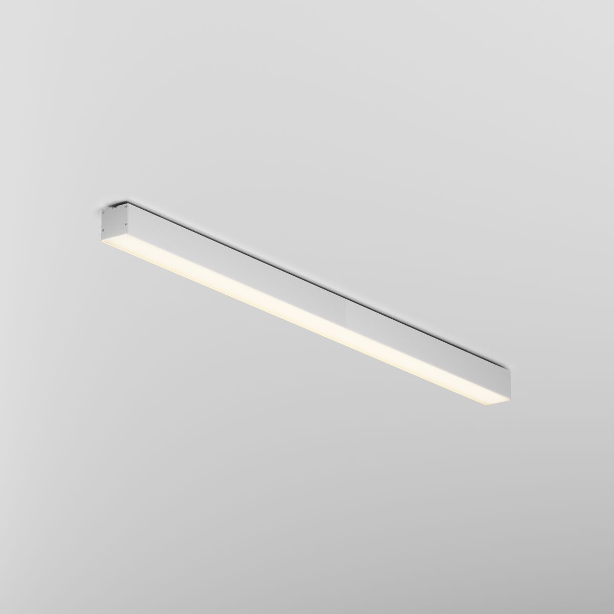 Линейный накладной светильник Maytoni Technical 3000K 50x50 (Серебро, 1 м) LL311019