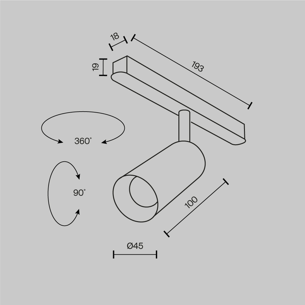 Трековый магнитный светильник Maytoni Focus Led TR032-2-5W3K-M-BW