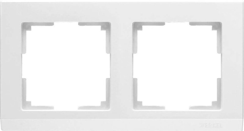 Рамка Werkel Stark на 2 поста белый WL04-Frame-02-white 4690389047114