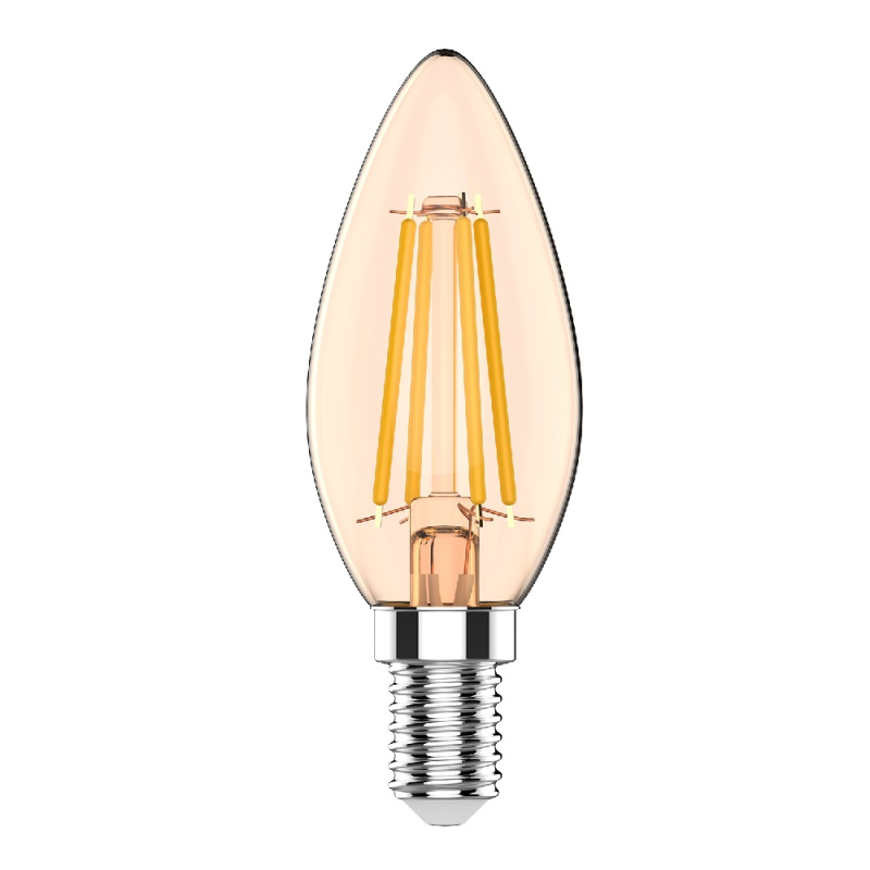 Светодиодная филаментная лампа Gauss Basic Filament E14 3,8W 2400K 1037154