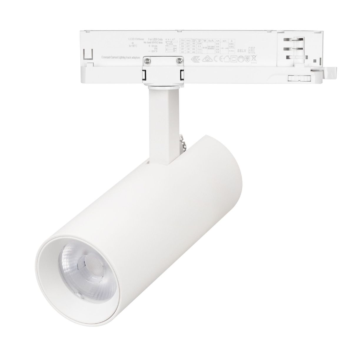 Трековый трехфазный светильник Arlight LGD-GERA-4TR-R74-20W Day4000 (WH, 24 deg, 230V) 055154