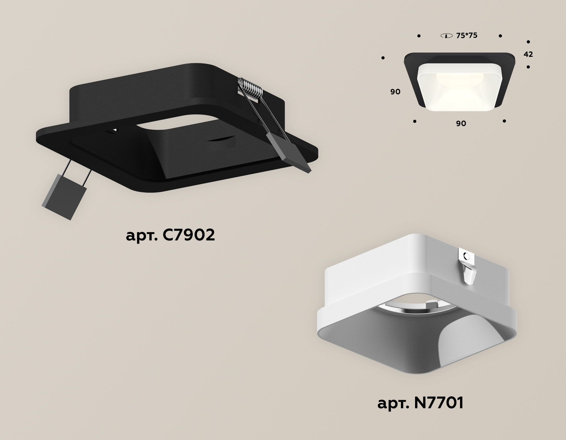 Встраиваемый светильник Ambrella Light Techno XC7902001 (C7902, N7701)
