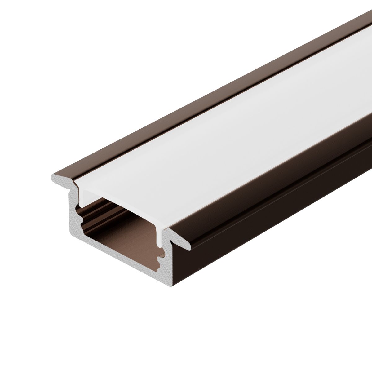 Профиль Arlight LINE-2308-F-2000 ANOD BROWN DEEP (Алюминий) 065811