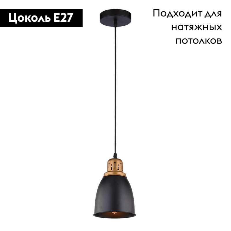 Подвесной светильник Arte Lamp Eurica A4248SP-1BK