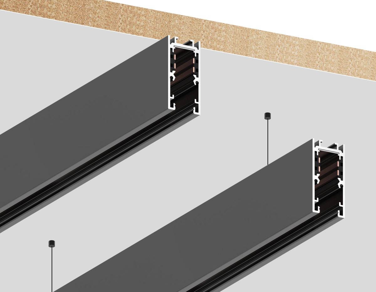 Шинопровод низковольтный накладной с торц. Заглушк. 2шт Ambrella Light Track System GL1912