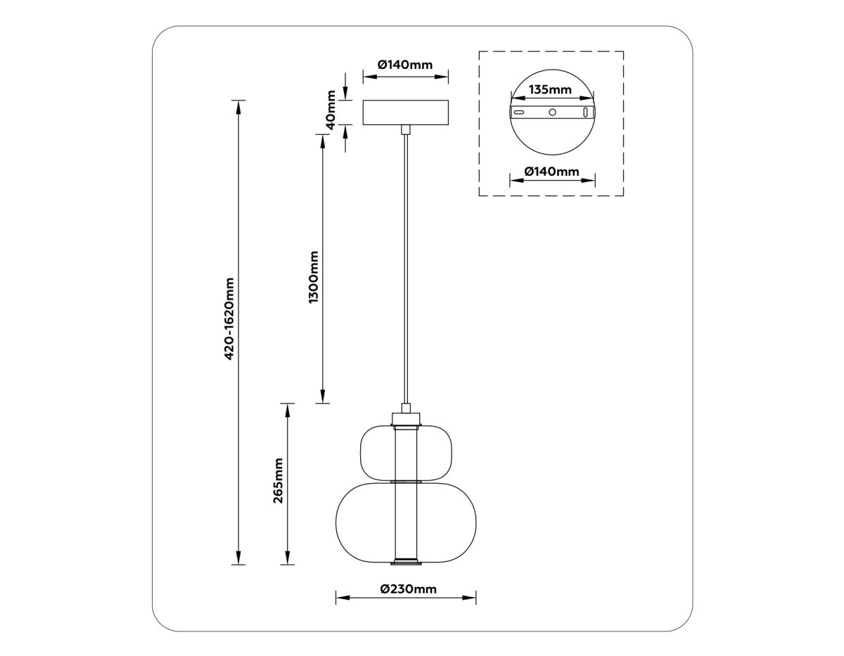 Подвесной светильник Ambrella Light High Light Modern LH11051