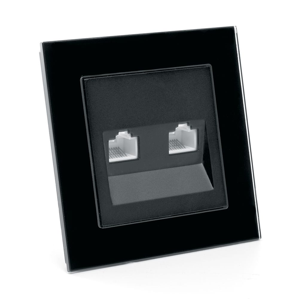 Розетка компьютерная 2-местная RJ-45 Stekker Катрин GLS00-7006-05 39509